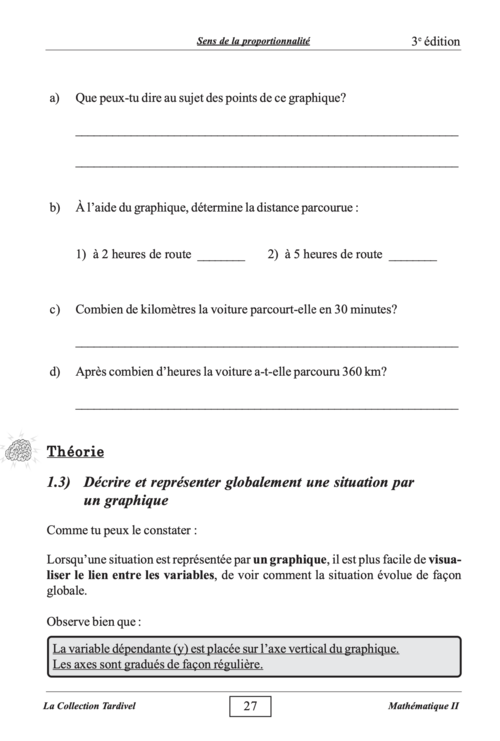 Cahier 1 | Secondaire 2 | Sens de la proportionnalité | Papier ...