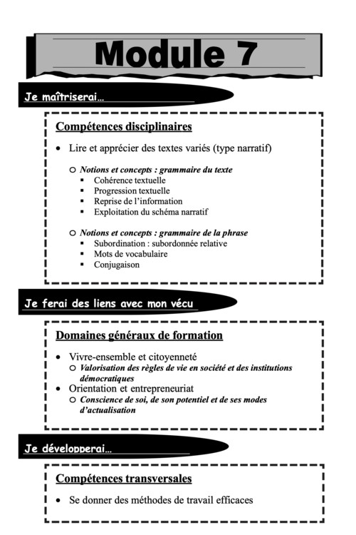 Tardivel | francais | secondaire 1 | cahier 3 | carroussel 2