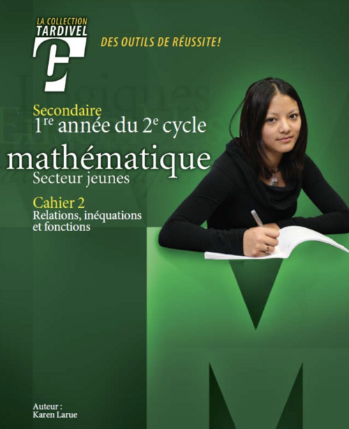 Tardivel | Mathématique | secondaire 3 | cahier 2 | couverture