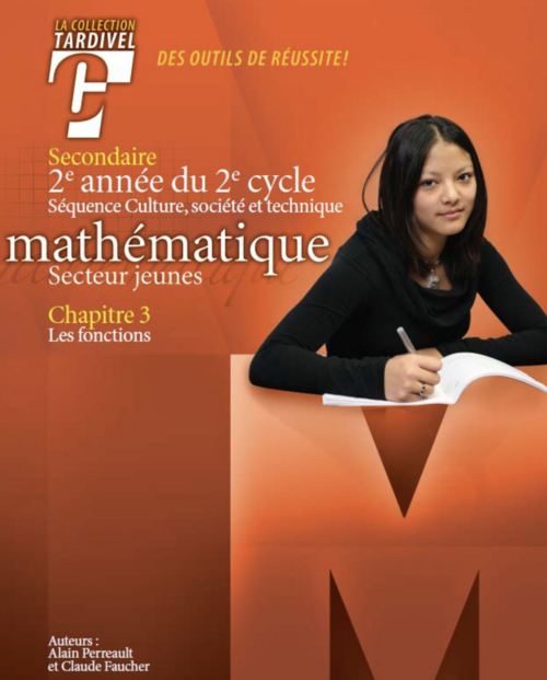Tardivel | Mathématique | secondaire 4 | cahier 3 | couverture