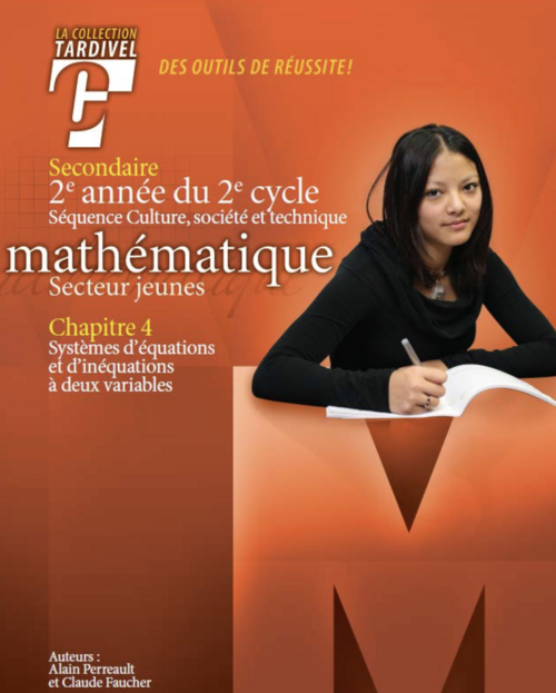 Tardivel | Mathématique | secondaire 4 | cahier 4 | couverture