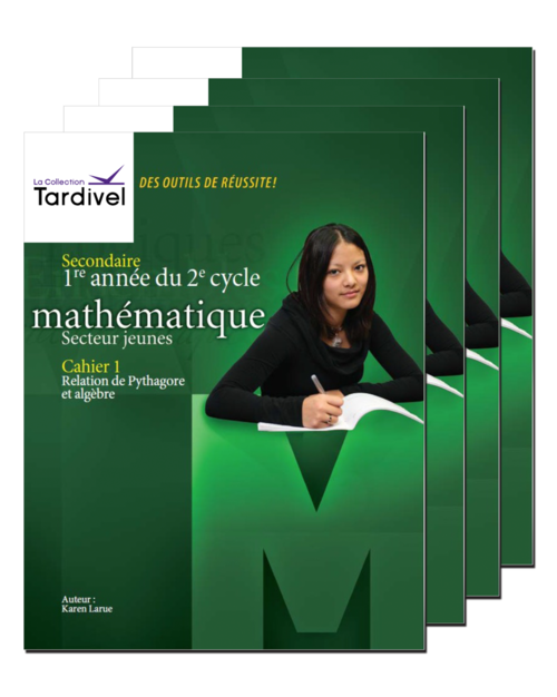 mathématiques secondaire 3 couverture combo 4 cahiers