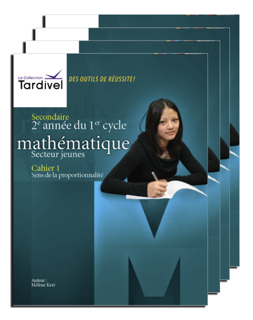 mathématiques secondaire 2 couverture combo 4 cahiers