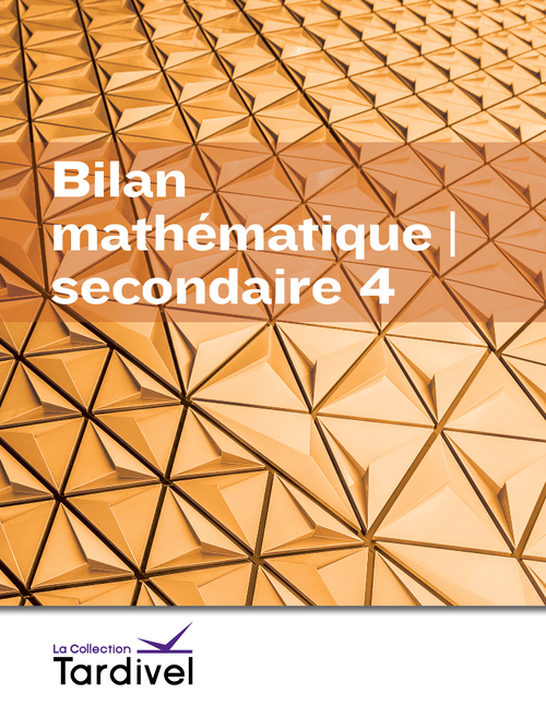 Tardivel | Mathématique | secondaire 4 | bilan mathématique | couverture