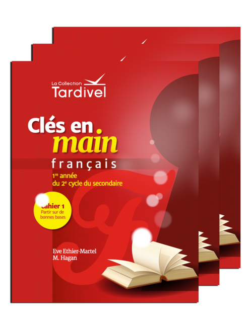 Tardivel | francais | secondaire 3 | Les 3 cahiers | couverture