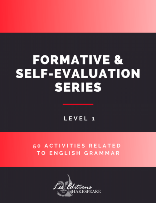 Formative & Self-Evaluation Series | éditions Shakespeare | à l'unité | level 1