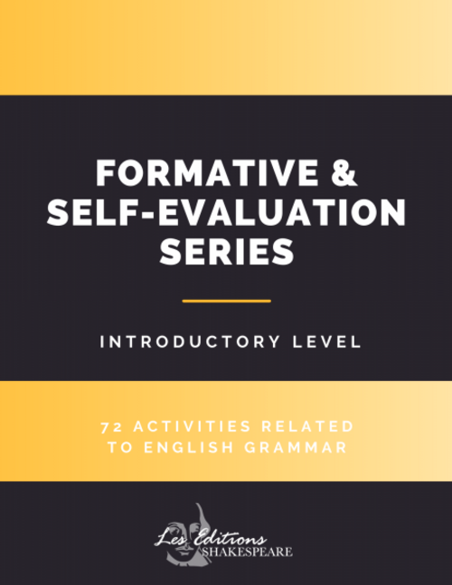 Formative & Self-Evaluation Series | éditions Shakespeare | à l'unité | introductory level