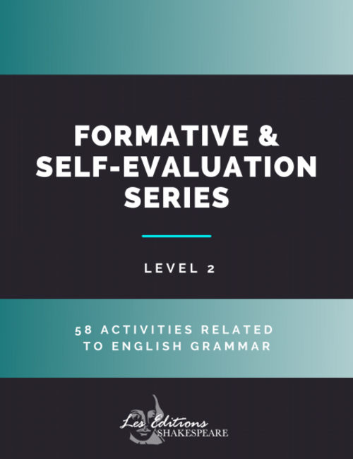 Formative & Self-Evaluation Series | éditions Shakespeare | à l'unité | level 2