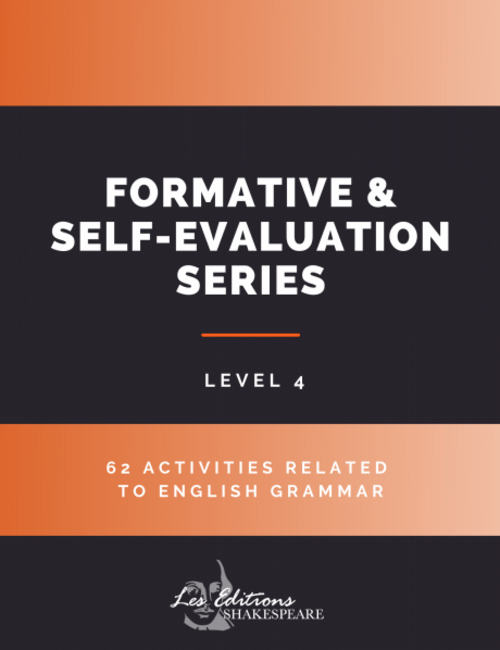 Formative & Self-Evaluation Series | éditions Shakespeare | à l'unité | level 4