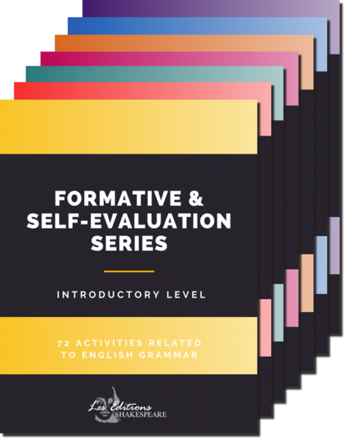 Formative & Self-Evaluation Series | éditions Shakespeare | Les 7 cahiers