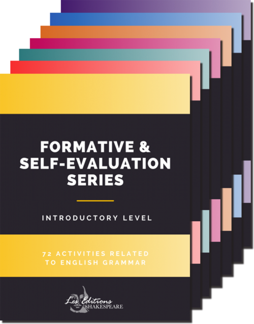 Formative & Self-Evaluation Series | éditions Shakespeare | Les 7 cahiers