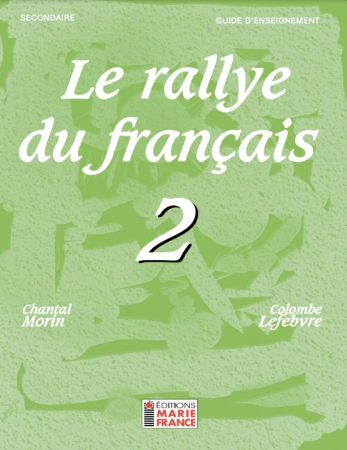 Éditions Marie-France | Le rallye du français 2 | guide | couverture