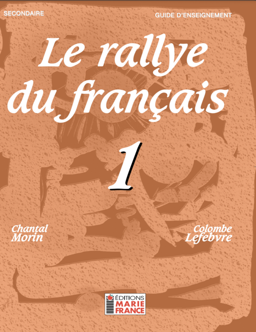 Éditions Marie-France | Le rallye du français 1 | guide | couverture