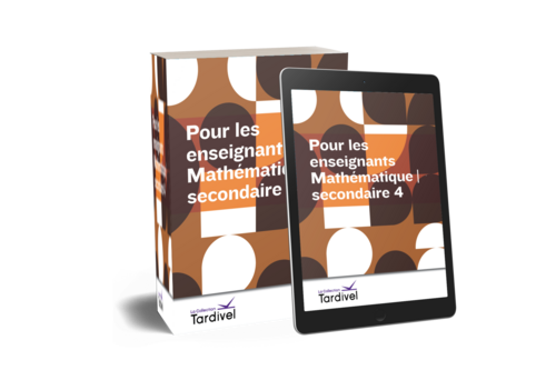 Mathématique | secondaire 4 | Pour les enseignants | couverture 3D | mars 2022