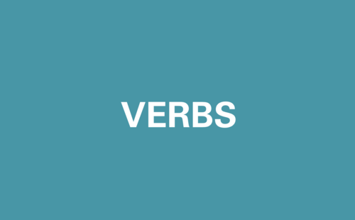 Verbs | Module seul couverture