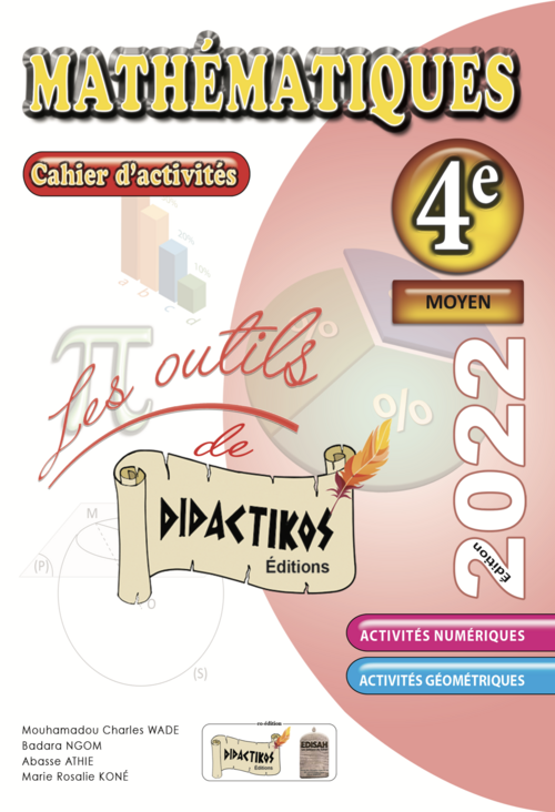 Cahier d'activités mathématiques | 4e couverture didactikos