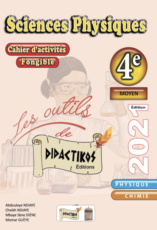 Cahier d'activités | Sciences physiques | 4e Physique | Chimiecouverture didactikos