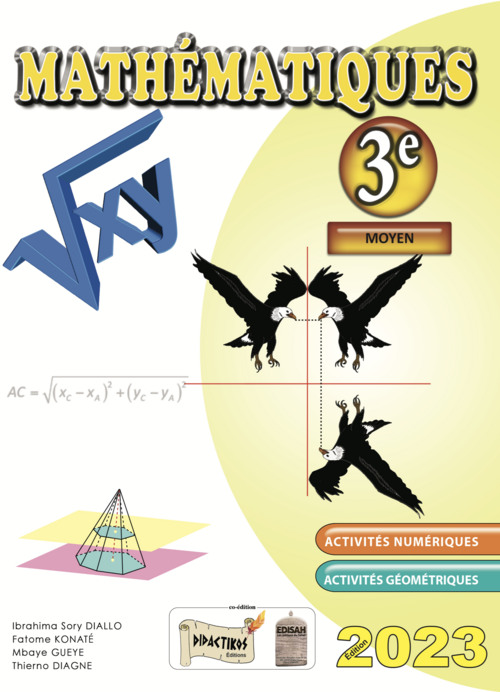 Manuel de mathématiques | 3e couverture didactikos