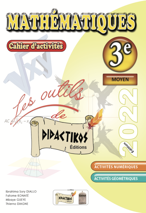Cahier d'activités mathématiques | 3e couverture didactikos
