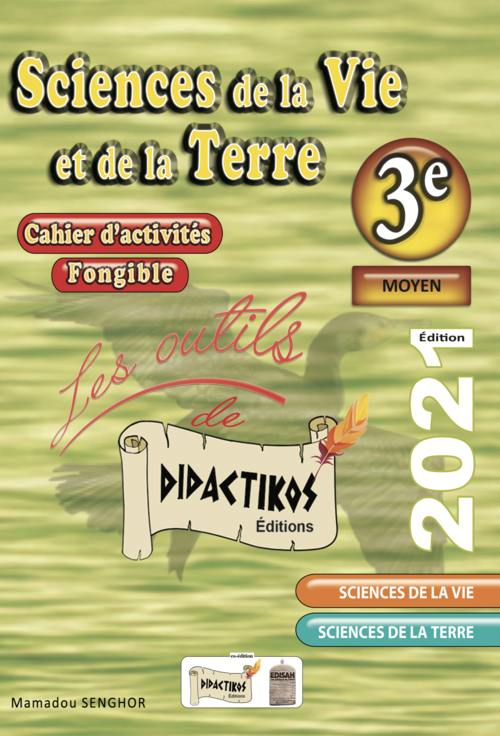 Cahier d'activités | Sciences de la Vie et de la Terre | 3e couverture didactikos