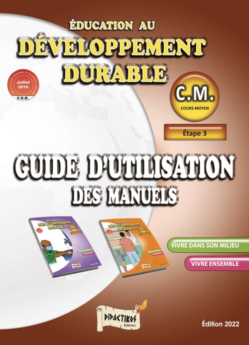 Développement durable | Guide d'utilisation et pédagogique | CM1 et CM2 couverture