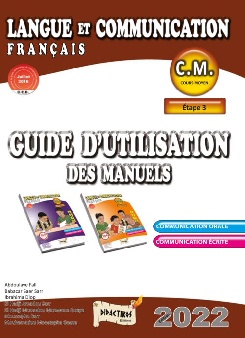 Langue et communication | Guide d'utilisation et pédagogique | CM1 et CM2 couverture