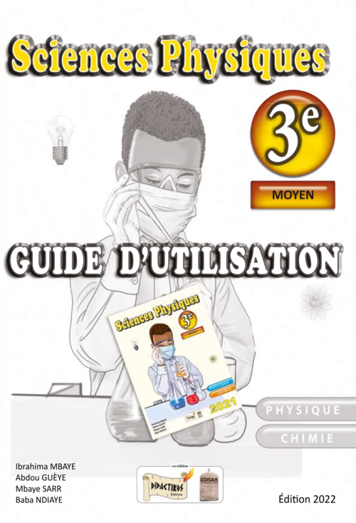 Sciences physiques | Guide d'utilisation et pédagogique | 3e couverture